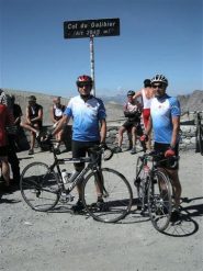 con Roberto  in cima al Galibier
