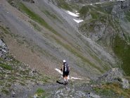 Attraversando il versante NE della Becca di Nana