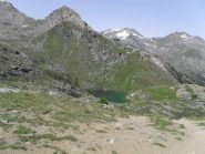 il lago dal punto piu' alto verso il vallone di Bardoney