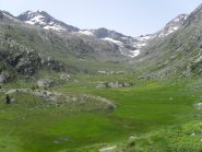 il favoloso vallone di Bardoney con la Torre Lavina sullo sfondo a sinistra