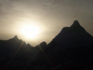 tramonto su dent e cervino