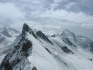 Salendo al Centrale uno sguardo alla cresta già percorsa