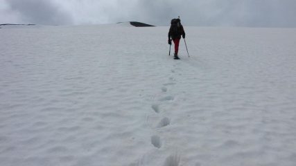 nella parte finale del Glacier de l'Arcelle (11-7-2010)