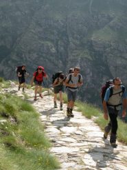 sentiero che porta al rifugio