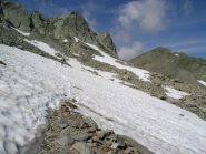 un tratto ancora innevato