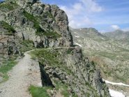 il sentiero aereo che porta al Passo di Tesina