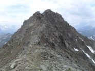 la cresta di salita SSE all'inizio della ferratina