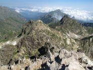 Panorama verso la Cima del Lago dell'Oro e il Frisson