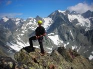 in vetta alla Vierge a 2950 m