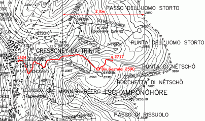 mappa itinerario