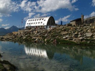 Il Rifugio Vittorio Emanuele al ritorno