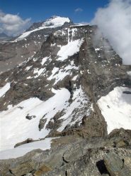 Gran Paradiso e Ciarforon con il crinale di salita