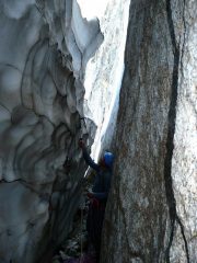 Attacco tra roccia e neve