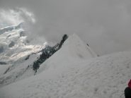 Breithorn centrale visto dalla vetta. Tempo in peggioramento...