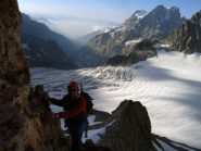 Roberto arriva in sosta, primo tiro.