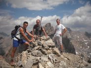 con Marco e Mattia in cima