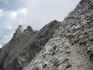 Tratto di sentiero sulle pendici del Camoscere