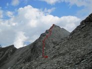 La discesa dal Pelvo vista dal Camoscere