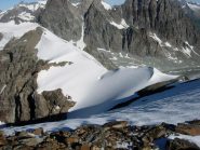 Punta Kurz e la cresta visti dal Mont Brulè