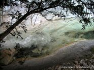 le acque del torrente e le rocce calcaree