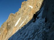 si arriva all'attacco dello sperone (foto S. Deleo)