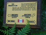 indicazioni del sentiero