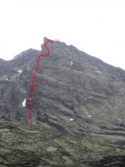 percorso della via  e gradi  + duri