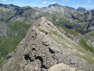 Sulla panoramica cresta verso la Punta del Lago
