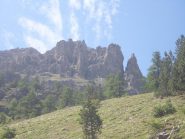 12 - Le pareti sotto la Croce del Vallonetto