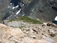 Discesa verticale sul col Noire