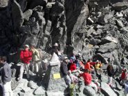 gruppo di Francesi al colle Lauson