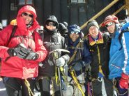 Anna, Elisabetta, Mini, io e Franco, la nostra cordata.