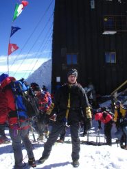 Arrivo su punta Gnifetti (Capanna Margherita).