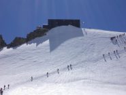 Il tratto terminale dell'itinerario di salita.