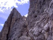 Scendendo dalla Forcella del Camoscio