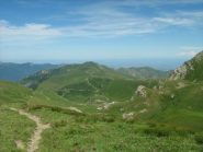 panorama sul versante di discesa
