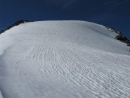 seconda parte del pendio (meno ripida)