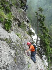 sul traverso verso la cascata