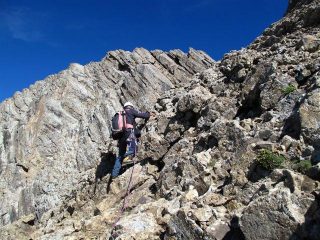 Le roccette che portano all'uscita del canale 