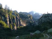 in prossimità del rifugio Margaroli sullo sfondo l'Arbola