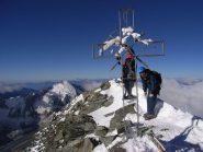 vetta, Mario e la Dent d'Herens