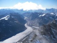 dalla vetta il percorso di avvicinamento