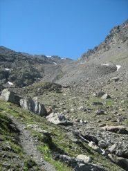 parte alta del vallone di salita