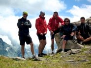 autoscatto di gruppo al colle