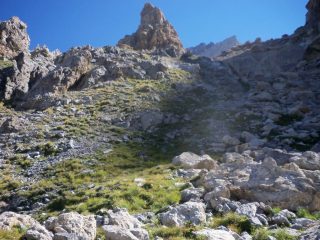 il canalone di salita