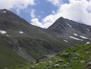 il colle di Chavanne e ,a destra, la spalla della Lechaud da me raggiunta