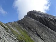 La cresta e la Punta viste dal colle
