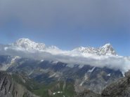 dal Monte Bianco alle Jorasse dalla punta Bonale'