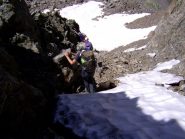 Il canalino in discesa