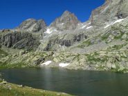 Il Visolotto visto dal lago del rifugio